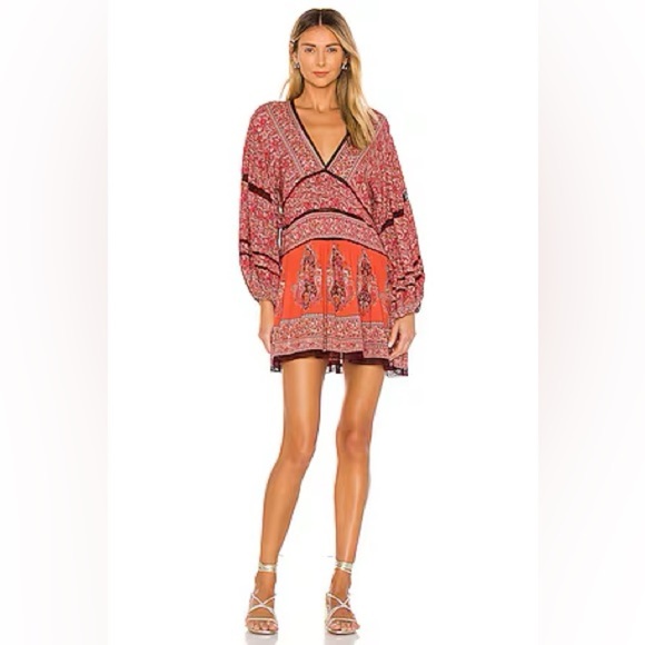 LIKE NEW- FREE PEOPLE -Luna Scarf Print Tunic DRESS/TOP - Picture 1 of 10